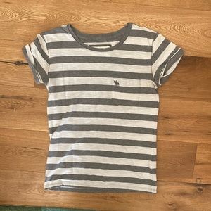 Abercrombie and Fitch gray striped shirt